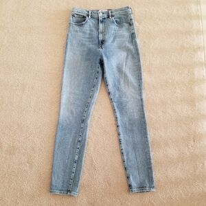 Agolde Pinch Waist Skinny High Rise Light Blue Jeans Size 28
